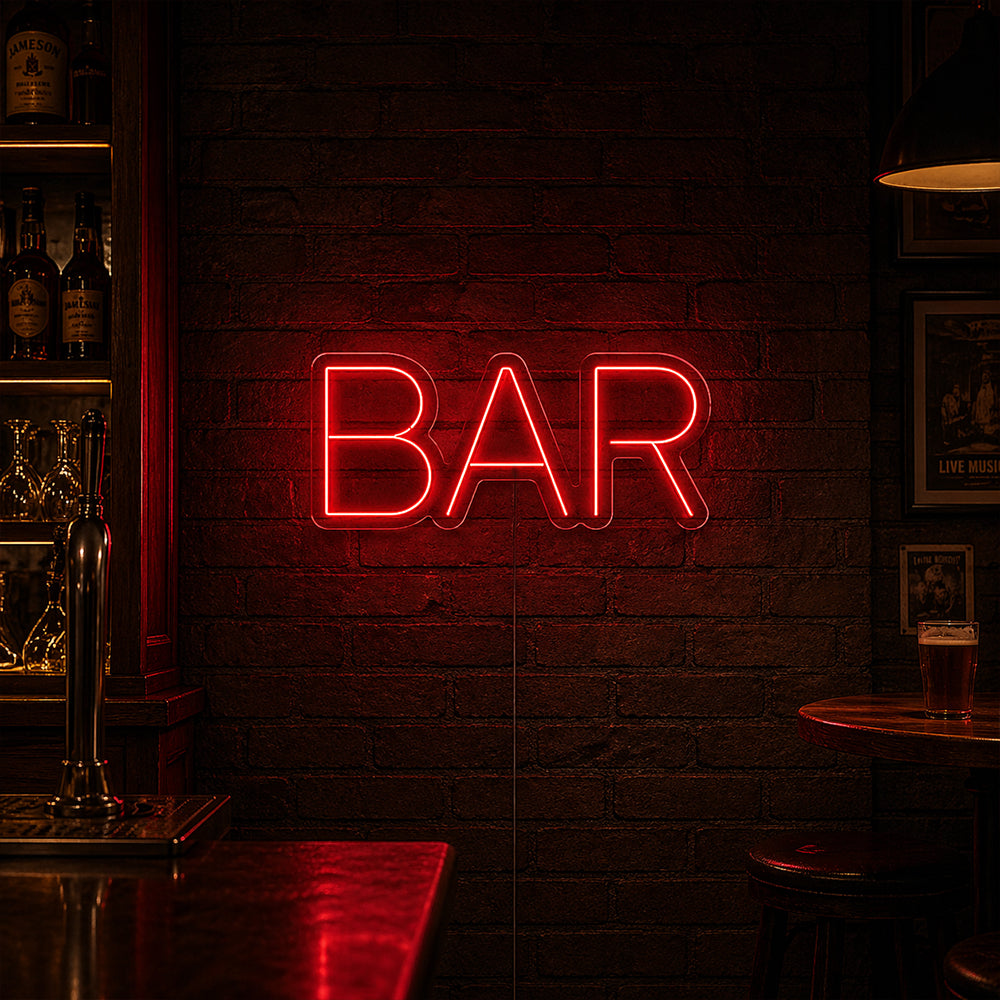 Enseigne néon dirigée par le bar - Made in London Club Pub Pub Signons