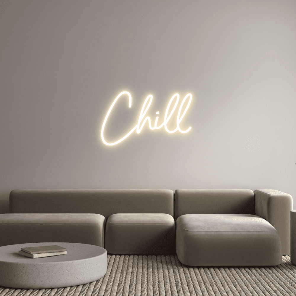 Editor online di insegne al neon personalizzate Chill - Planet Neon