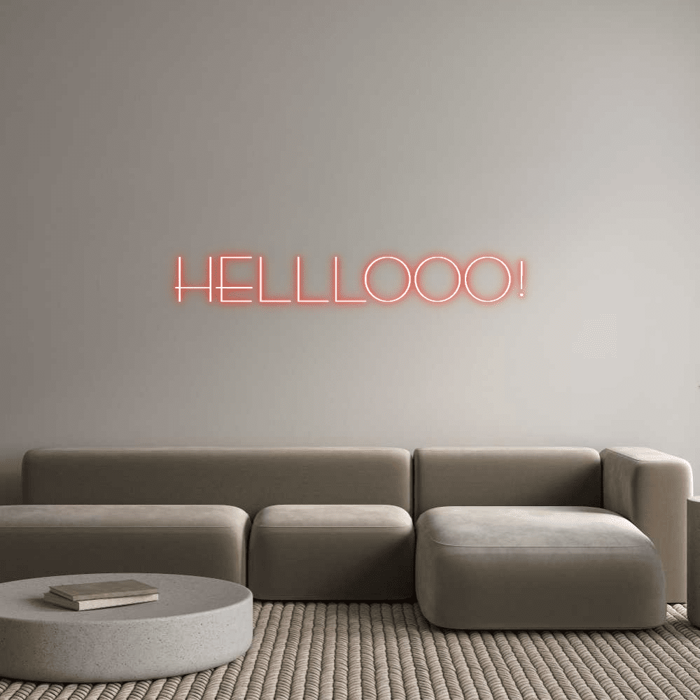 Editor online di insegne al neon personalizzate HELLLOOO! - Pianeta Neon