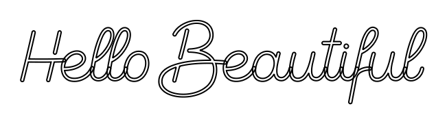 Editor online de letreiro de néon personalizado Hello Beautiful - Planet Neon