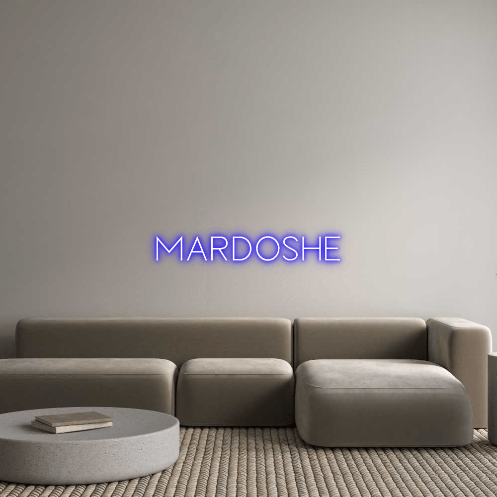 Editor en línea de letreros de neón personalizados MARDOSHE - Planet Neon