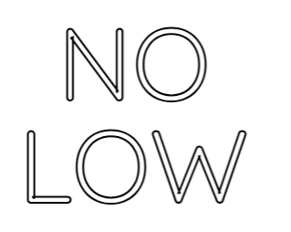 Editor on-line de letreiro de néon personalizado NO LOW - Planet Neon