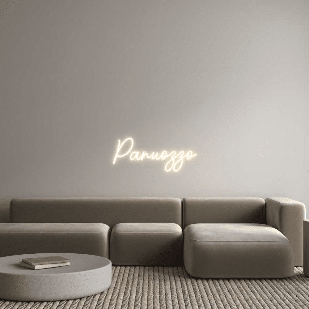 Editor on-line de letreiro de néon personalizado Panuozzo - Planet Neon