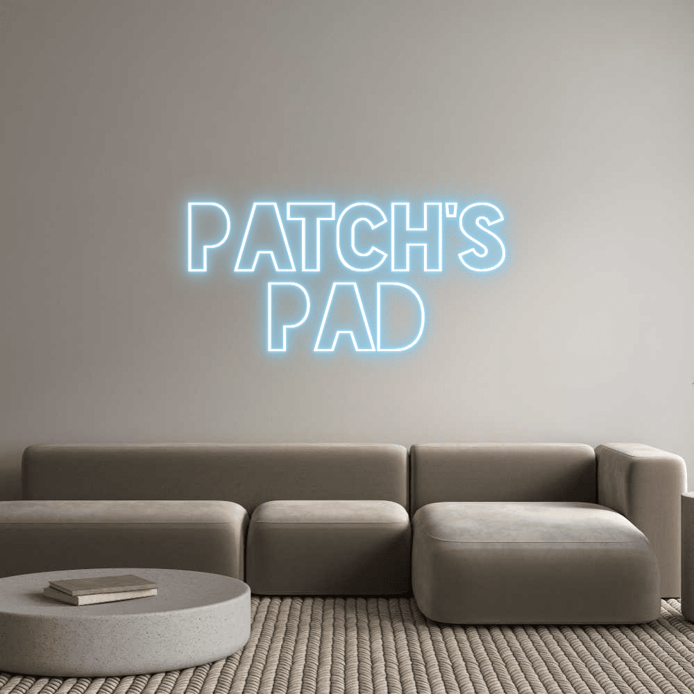 Editor on-line de letreiro de néon personalizado PATCH'S PAD - Planet Neon
