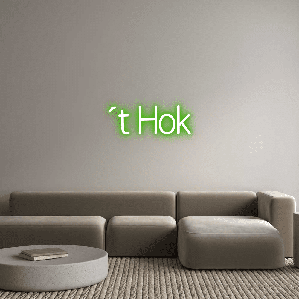 Editor online di insegne al neon personalizzate ´t Hok - Planet Neon
