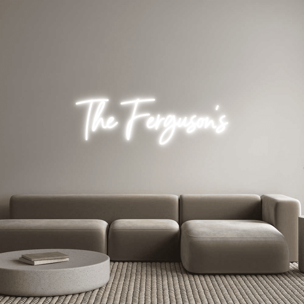 Editor online de letreiro de néon personalizado The Ferguson's - Planet Neon