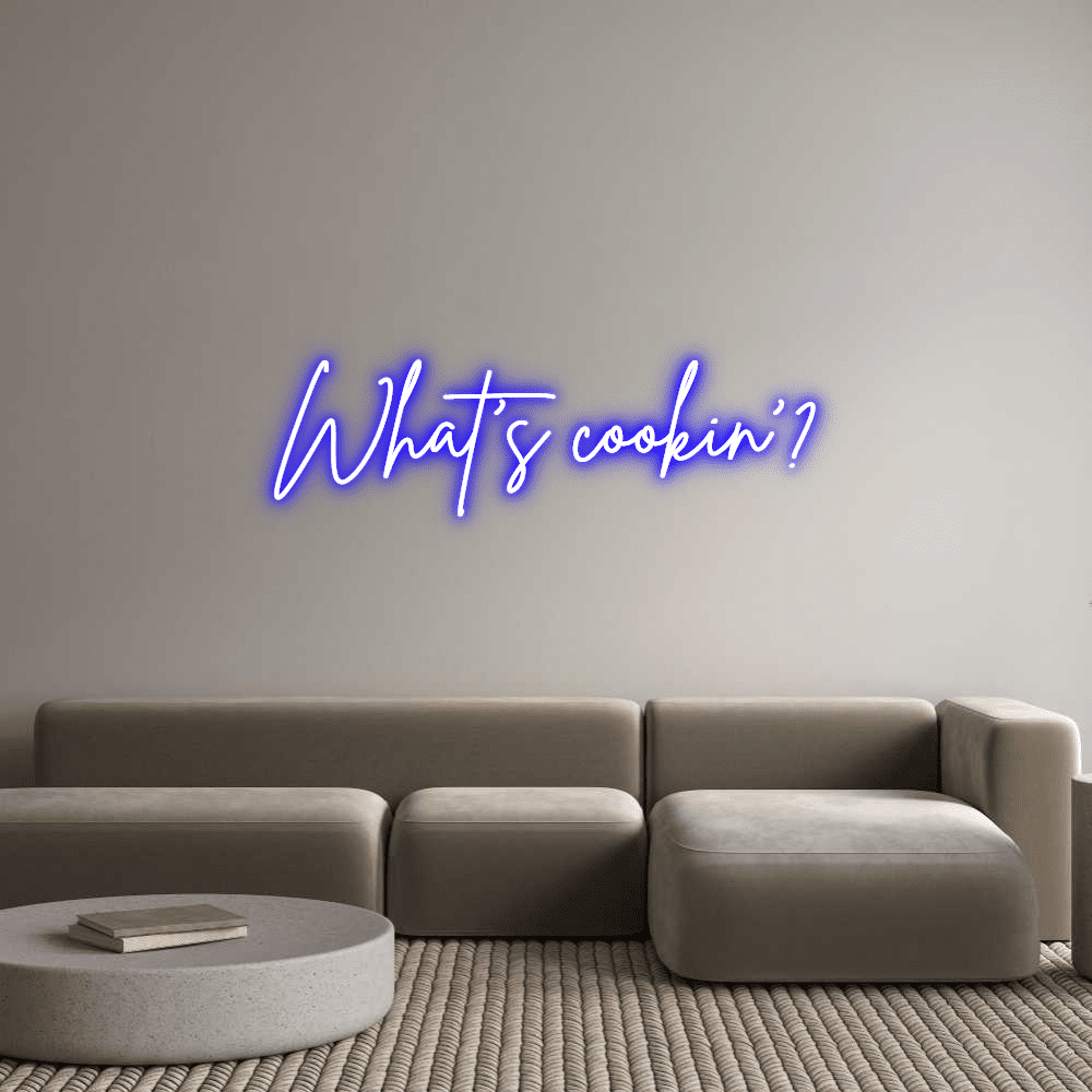 Custom Neon Sign Online Editor What's cookin'? - Pianeta Neon