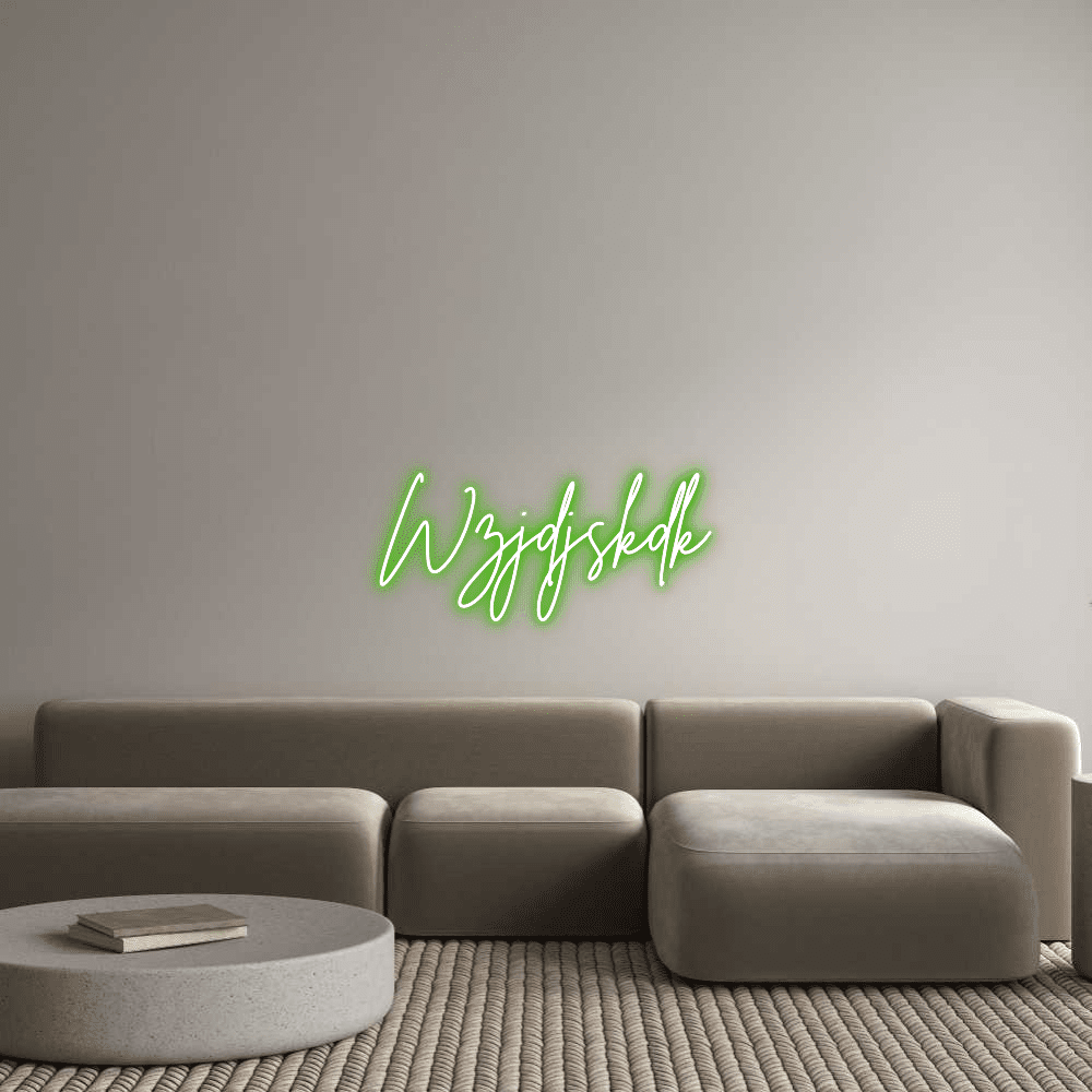 Editor online de letreiro de néon personalizado Wzjdjskdk - Planet Neon