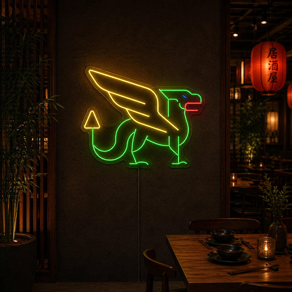 Enseigne néon dirigée par Dragon - Made in London Chinese Néon Signons