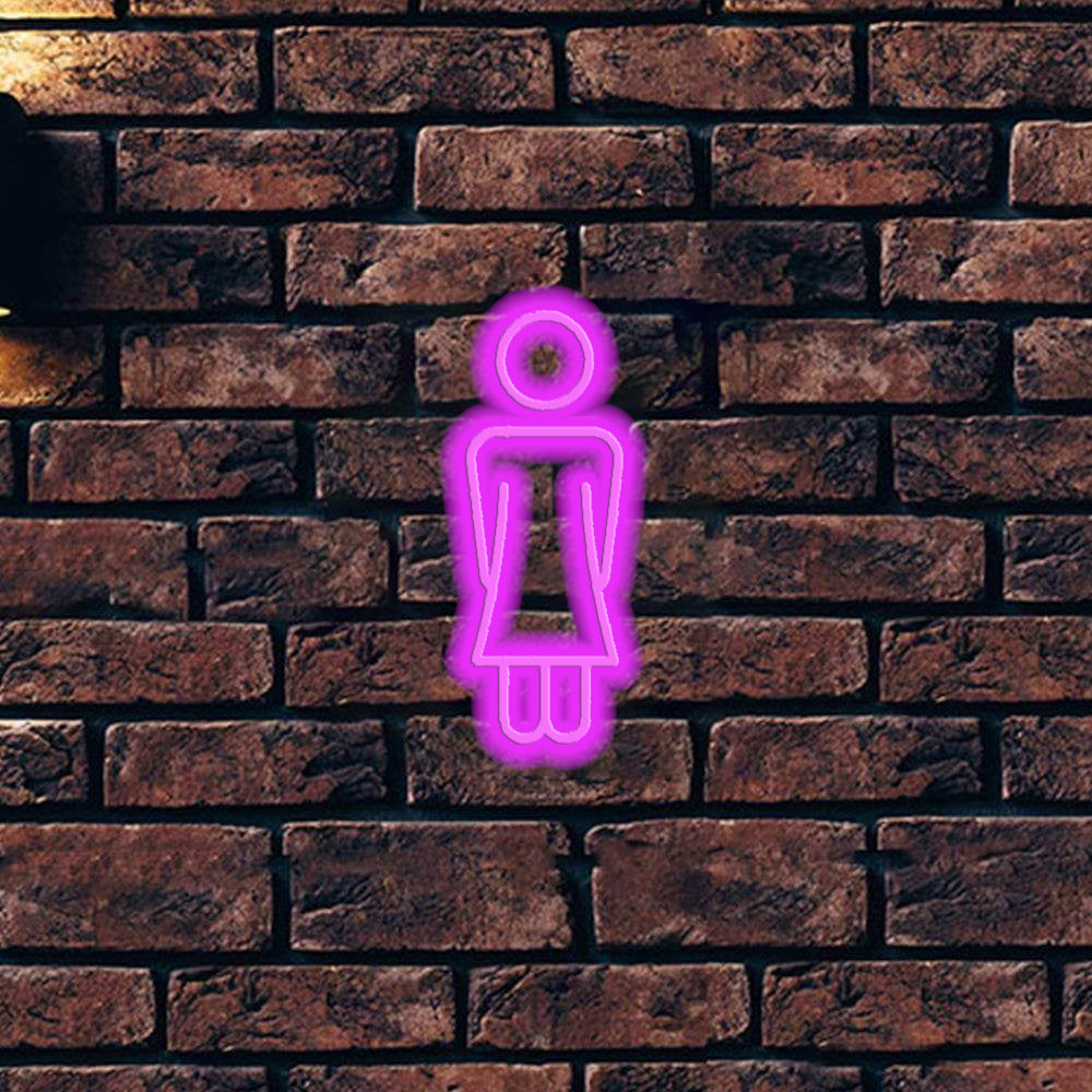 Unisex toilette ledet neonskilt - laget i London Baderom neonskilt