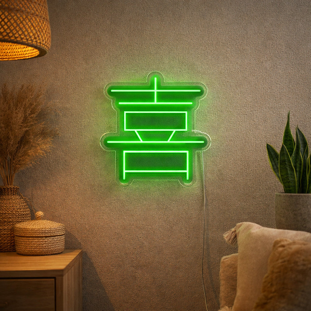 Kinesisk lykke førte neonskilt - lavet i London Inspirerende neonskilte