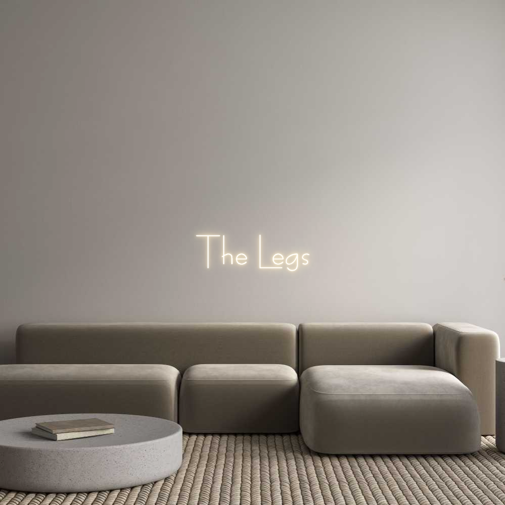 Custom Neon Sign Online Editor The Legs