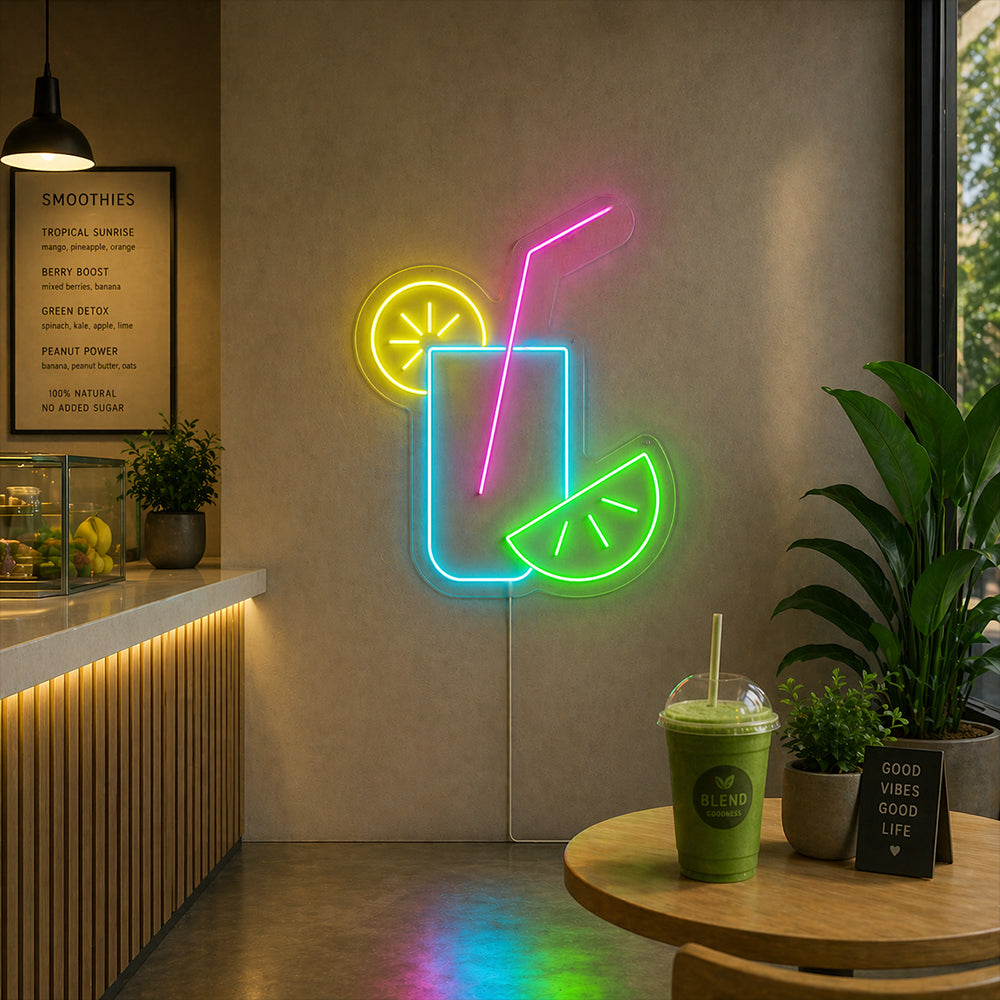 Signe de néon à boisson au limonade - Made dans les restaurants de Londres Enseignes néon
