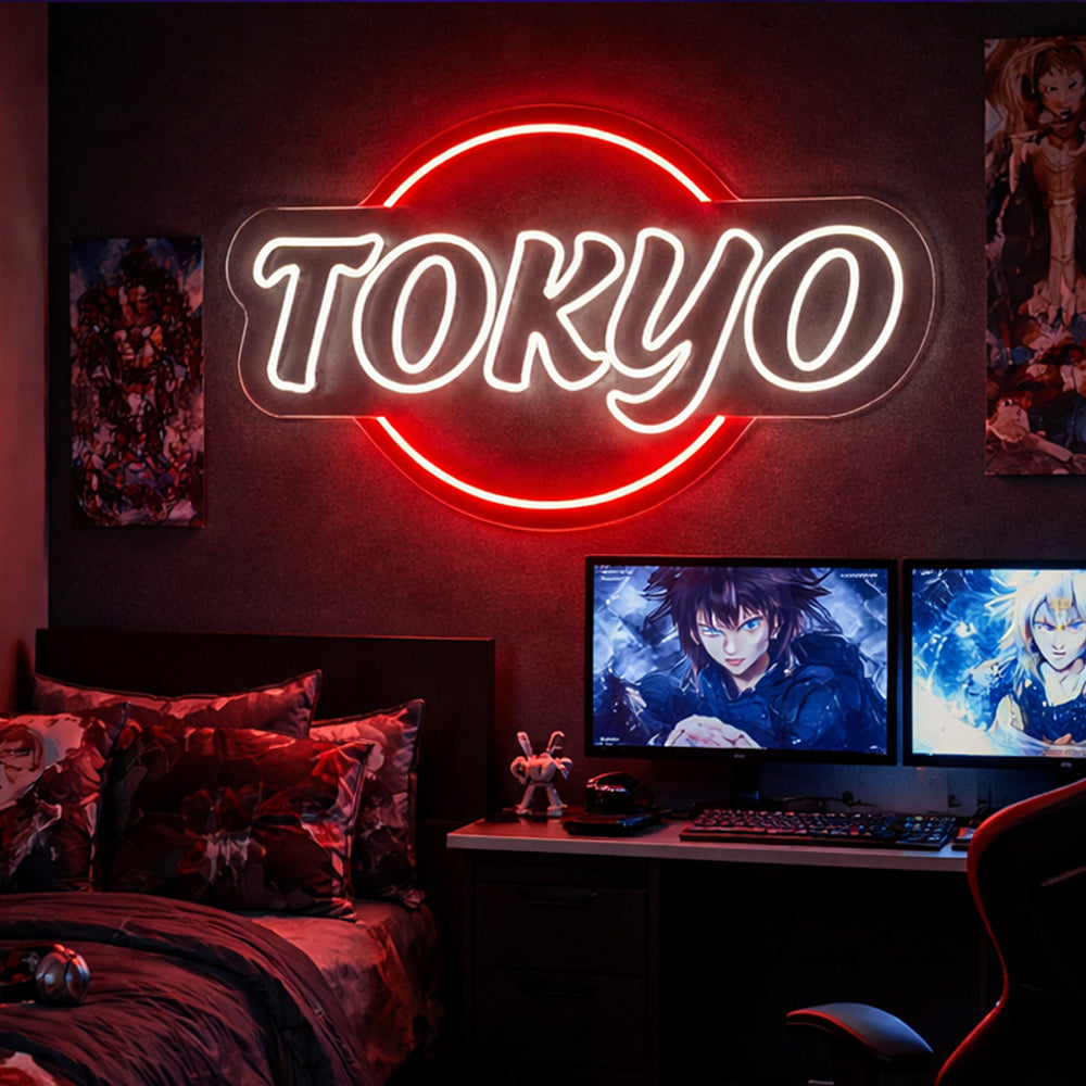 Tokyo City førte neonskilt - lavet i London neonskilte