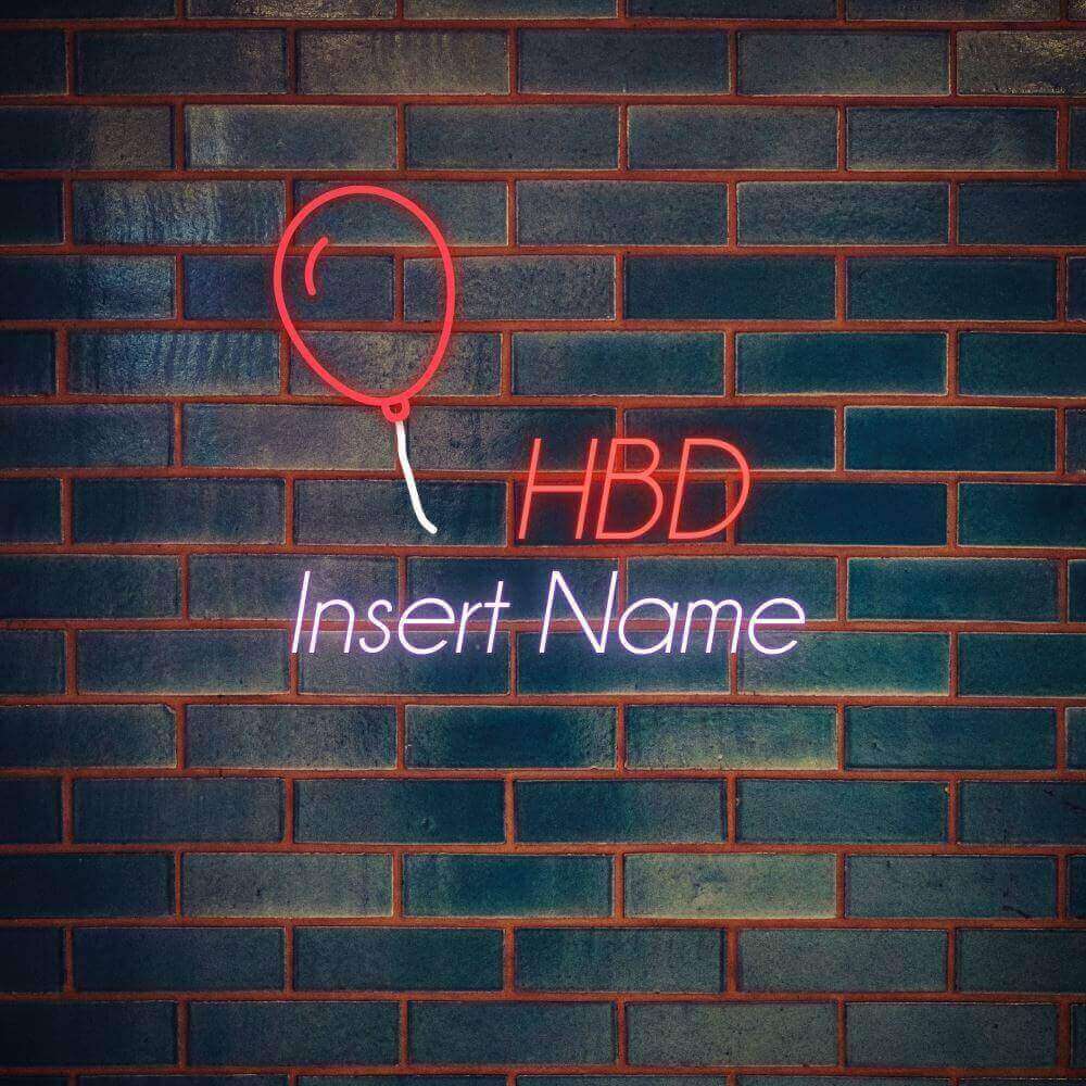Ballon HBD Part Custom LED Neon Sign - Planet Neon