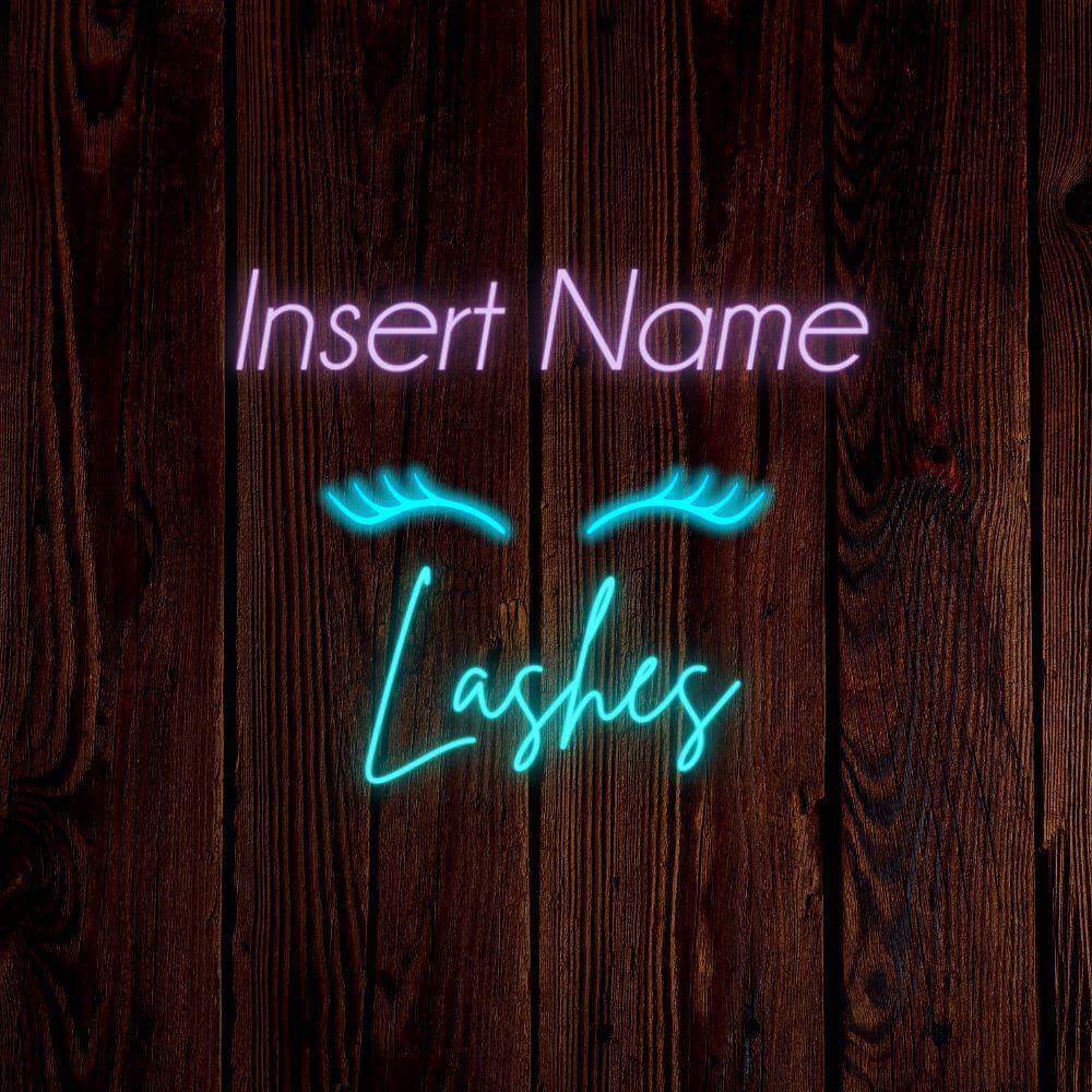 Øjenvipper Del Custom LED Neon Sign - Planet Neon