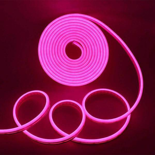 I LumoS 6x12mm ROSA Flexibel IP65 Dimbar LED Neon Strip Light 12V 9W/m - Planet Neon