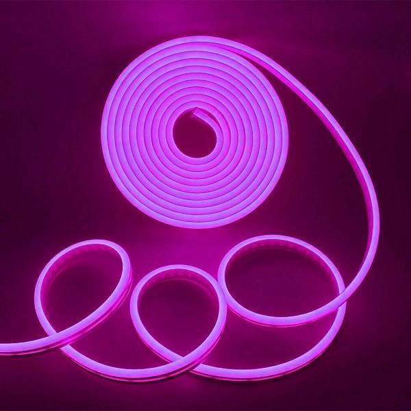 I LumoS 6x12mm LILLA Fleksibel IP65 Dæmpbar LED Neon Strip Light 12V 9W/m - Planet Neon