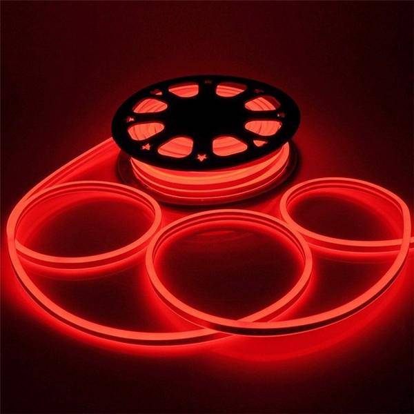 I LumoS 8x16mm ROT Flexibles IP65 Dimmbares doppelseitiges LED-Neonlichtband 12V DC 9W/m - Planet Neon