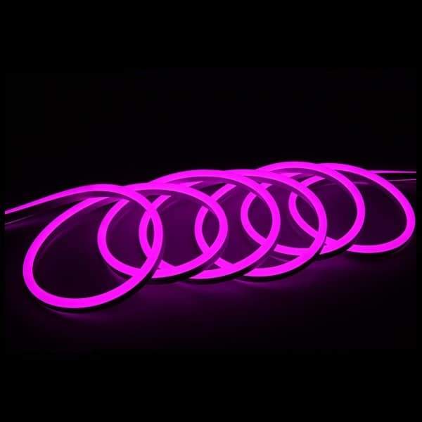 roze neon strip licht dimbaar