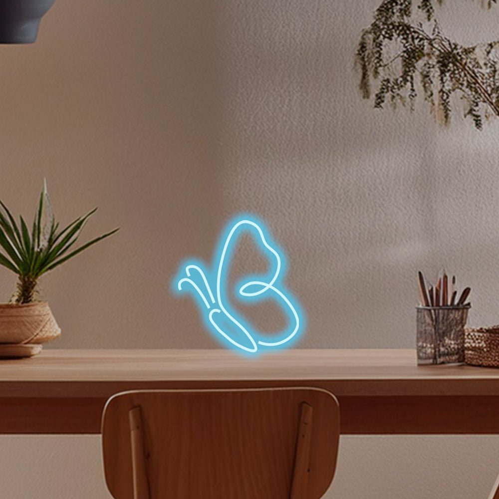 Vlinder LED-desktop neonreclame - Planeet Neon Gemaakt in Londen Neonreclames - Planeet Neon