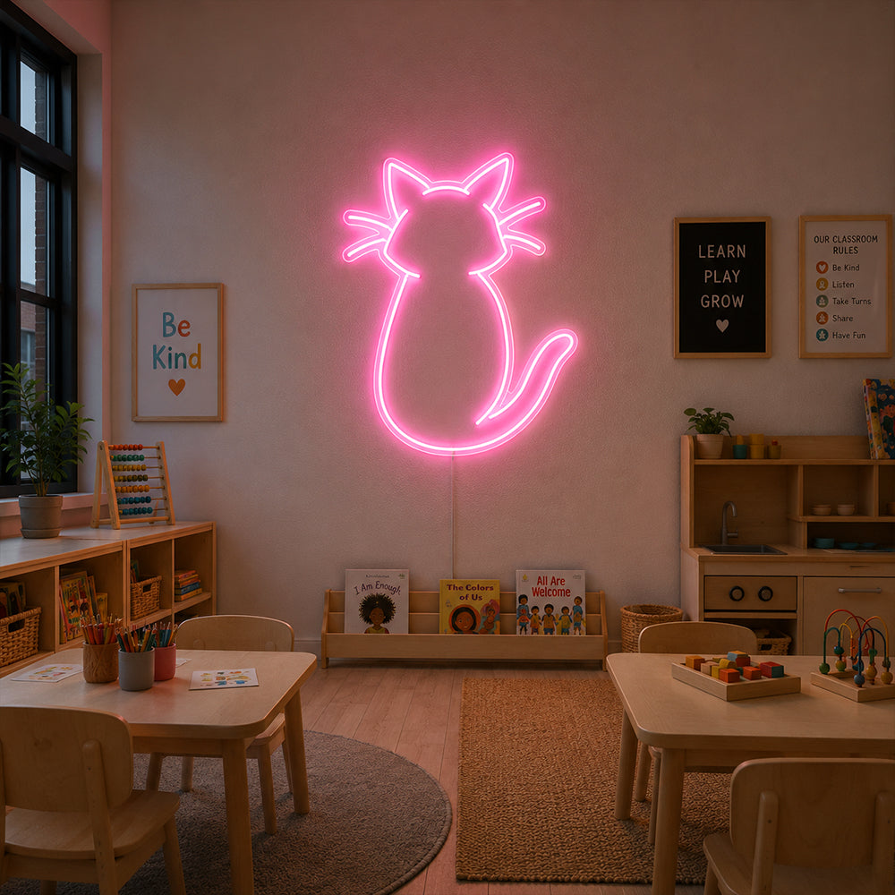 CAT LED -neonimerkki - Lontoon neonmerkit Planet Neon Made