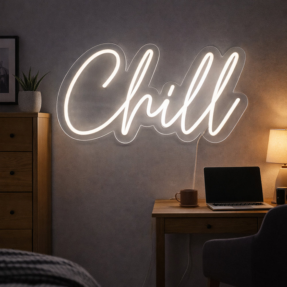 Chill LED Neon Sign - Planet Neon lavet i London Neon Signs