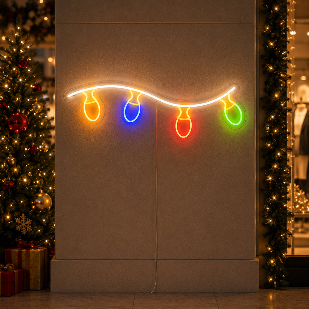 Weihnachtsbeleuchtung LED-Neonschild – Hergestellt in London Weihnachts-Neonschilder