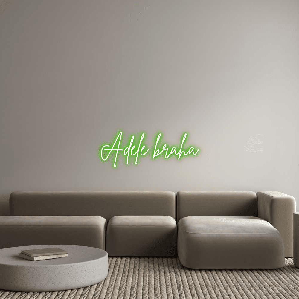 Editora on-line de letreiro de néon personalizado Adèle braha - Planet Neon