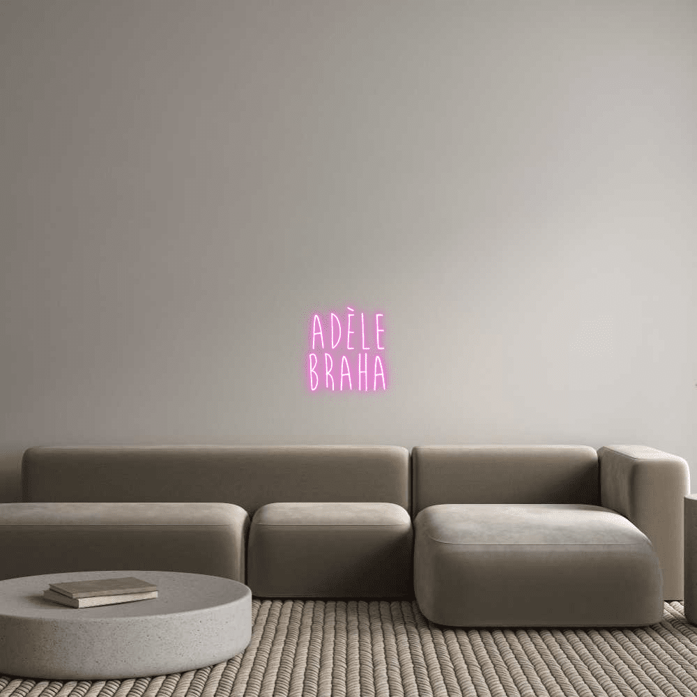 Editora on-line de letreiro de néon personalizado Adèle Braha - Planet Neon