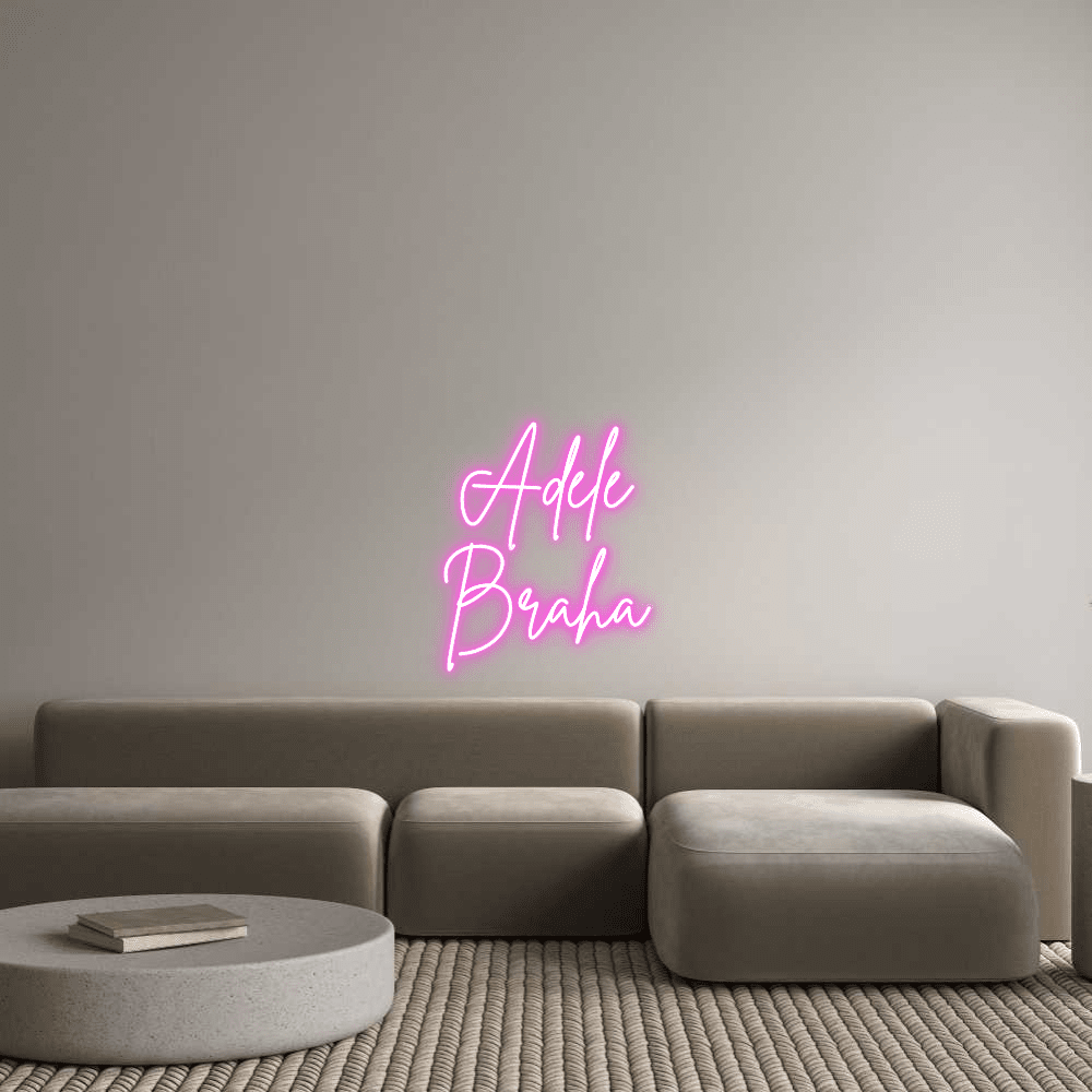 Editora on-line de letreiro de néon personalizado Adèle Braha - Planet Neon