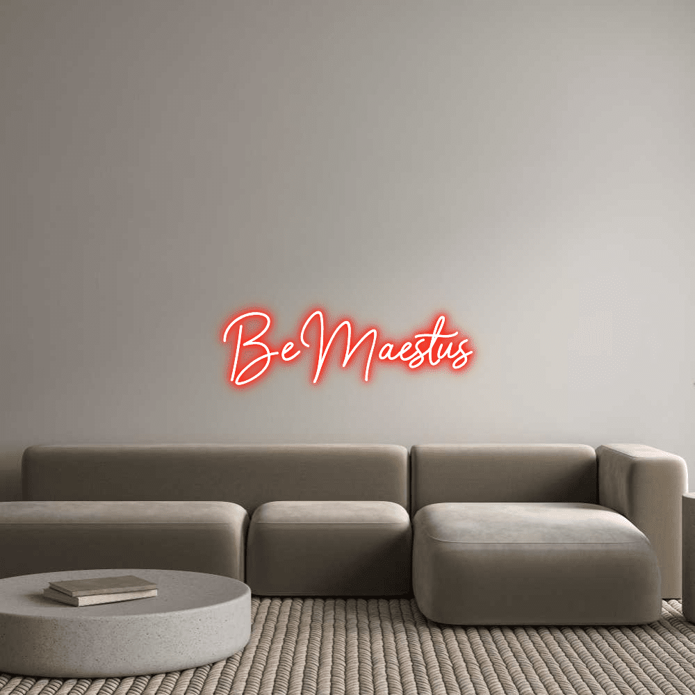 Editor online di insegne al neon personalizzate BeMaestus - Planet Neon