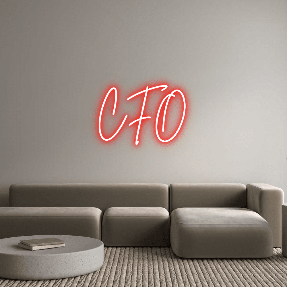 Editor on-line de letreiro de néon personalizado CFO - Planet Neon