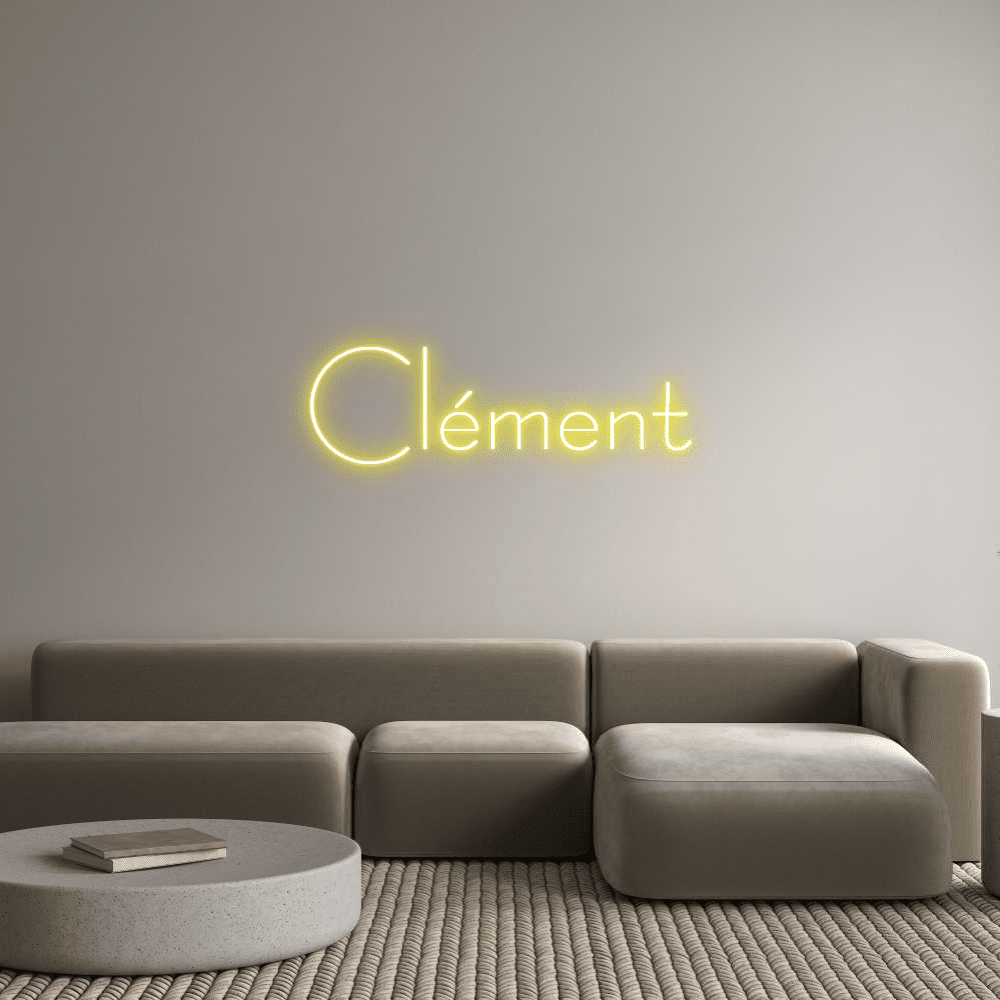 Enseigne Néon Personnalisée Éditeur en ligne Clément - Planet Neon