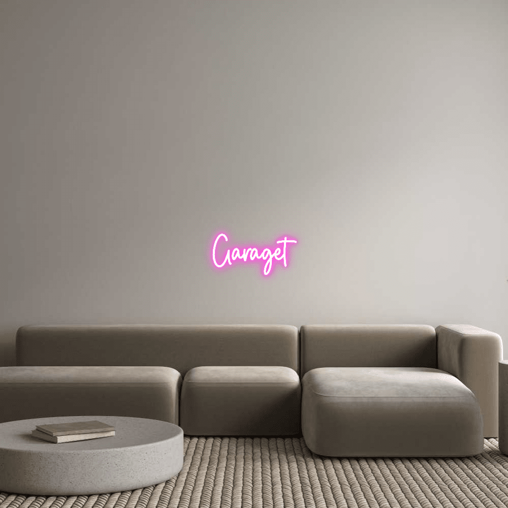 Garaget do editor online de letreiro de néon personalizado - Planet Neon