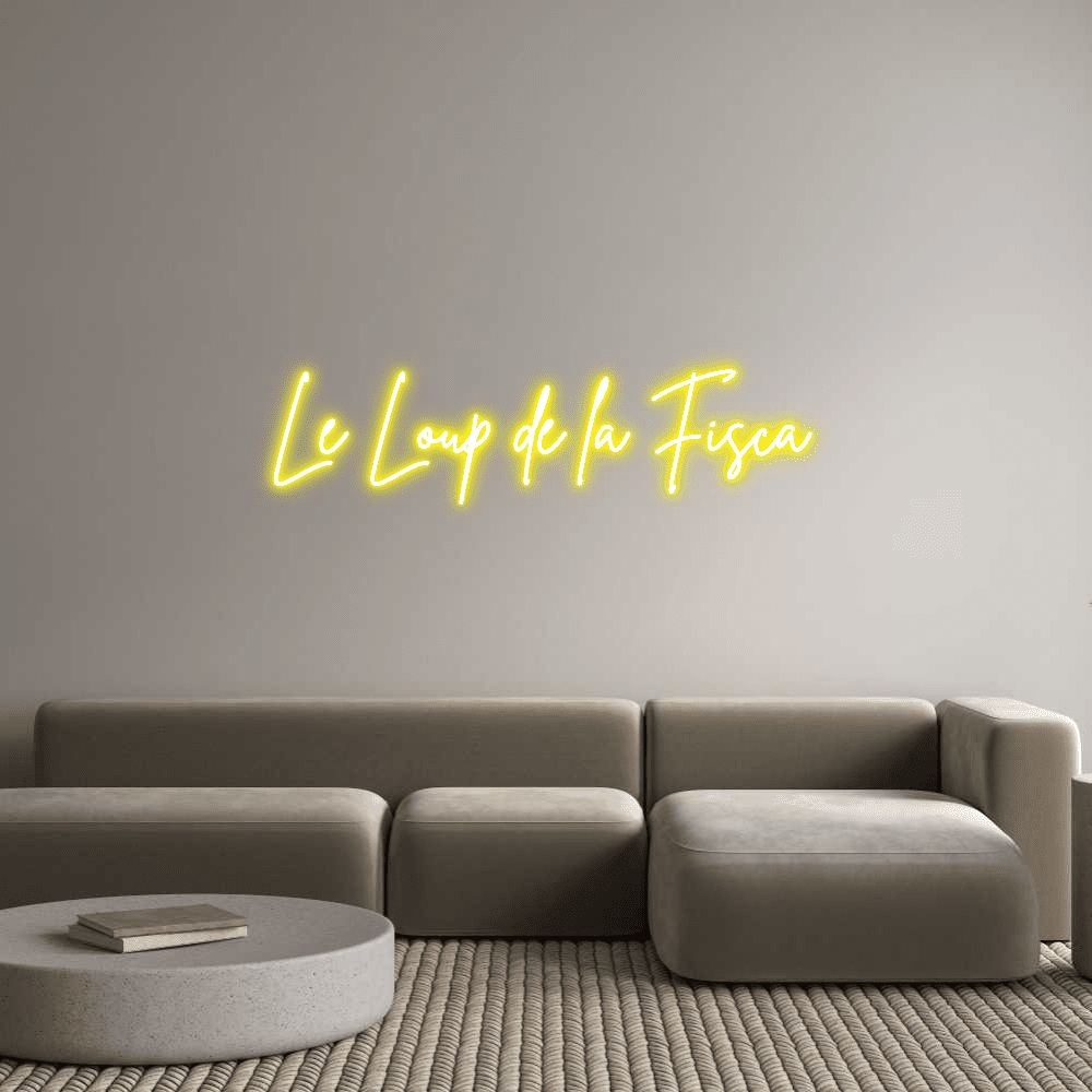 Editor on-line de letreiro de néon personalizado Le Loup de la F... - Planet Neon
