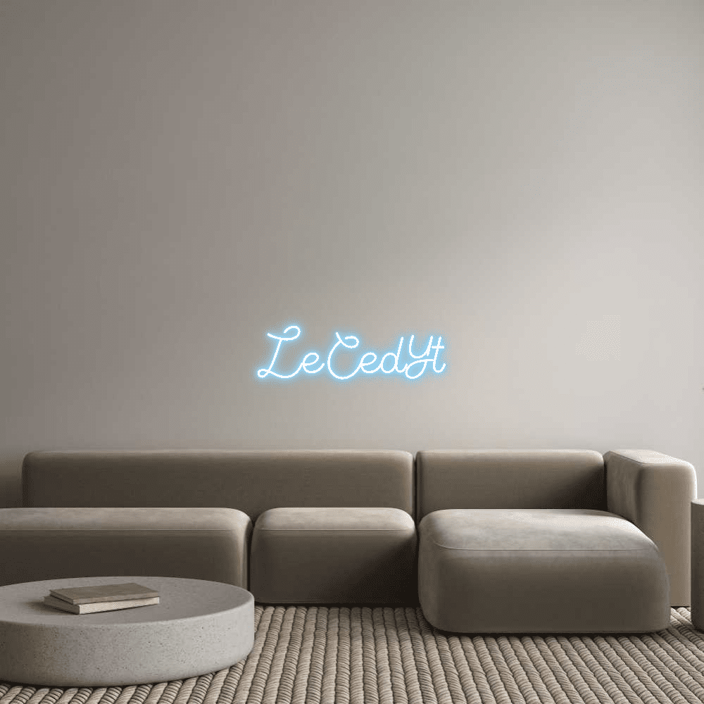 Editor online de letreiro de néon personalizado LeCedYt - Planet Neon