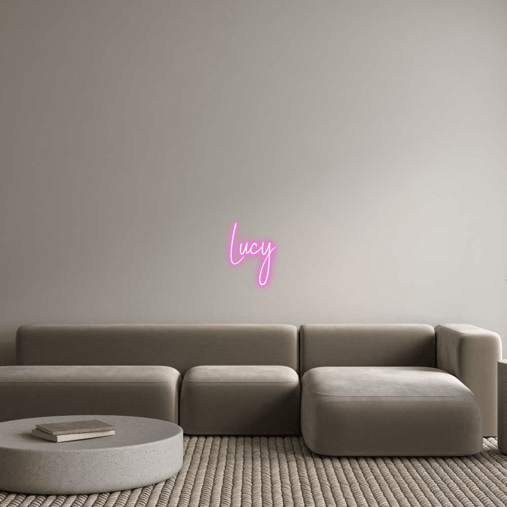 Éditeur en ligne d'enseignes au néon personnalisées Lucy - Planet Neon