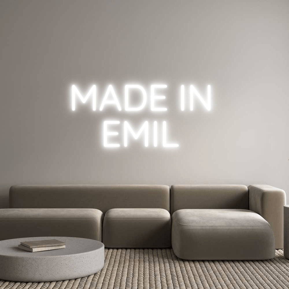 Éditeur en ligne d'enseignes au néon personnalisées MADE IN EMIL - Planet Neon