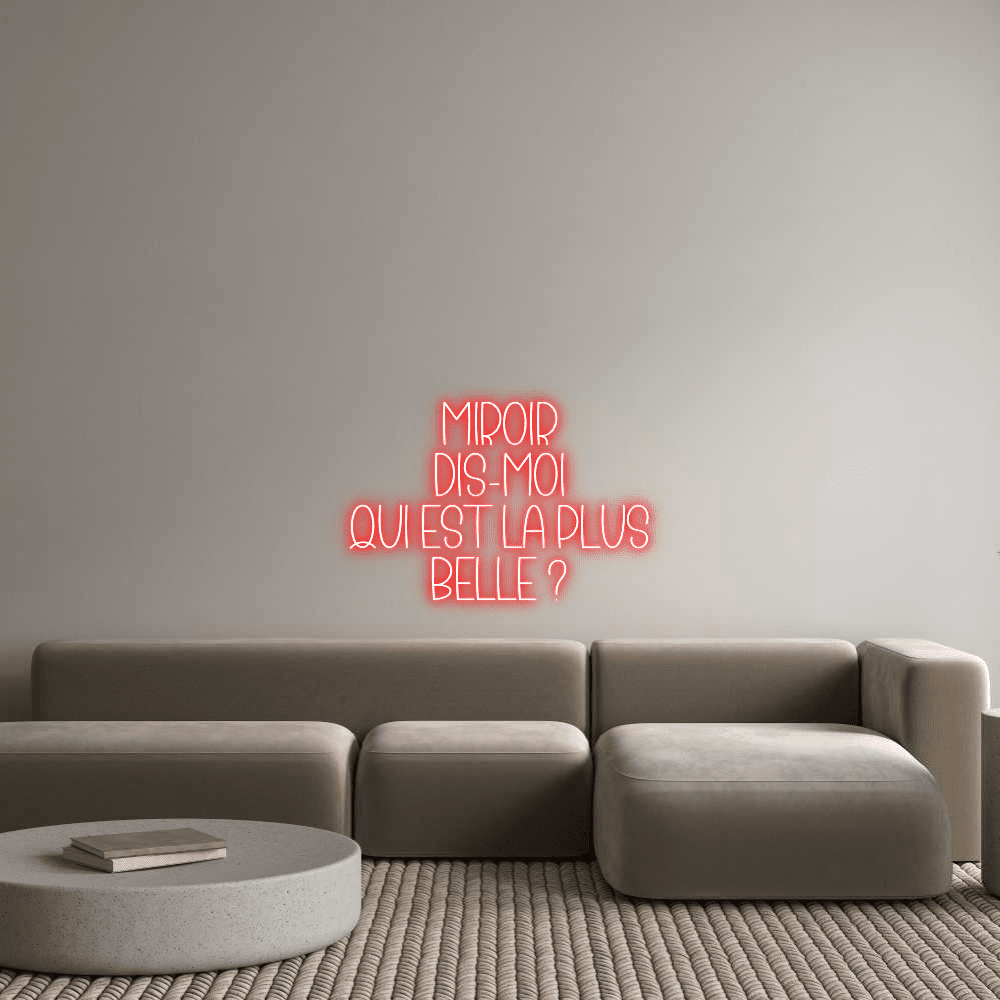 Editor on-line de letreiro de néon personalizado Miroir Dis - moi... - Planet Neon