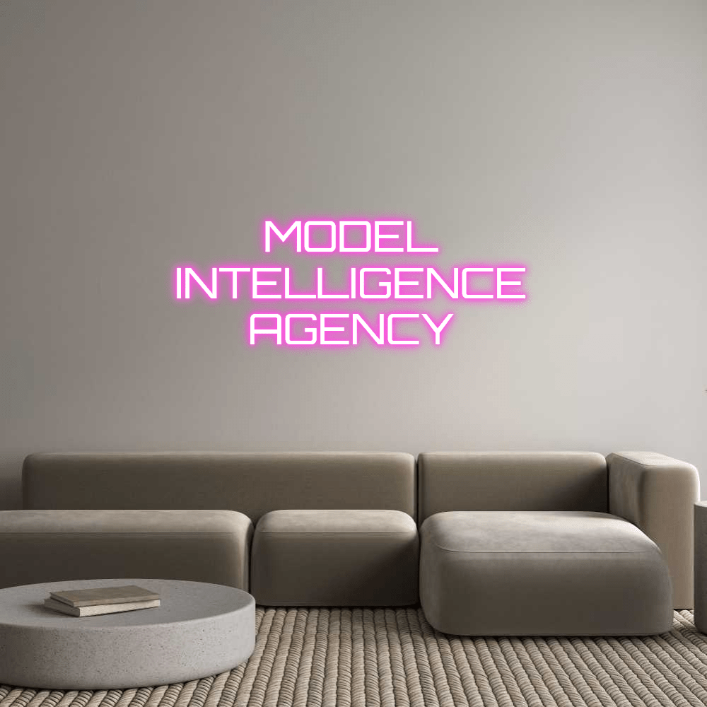 Editor on-line de letreiro de néon personalizado MODELO INTELLIGE... - Planet Neon