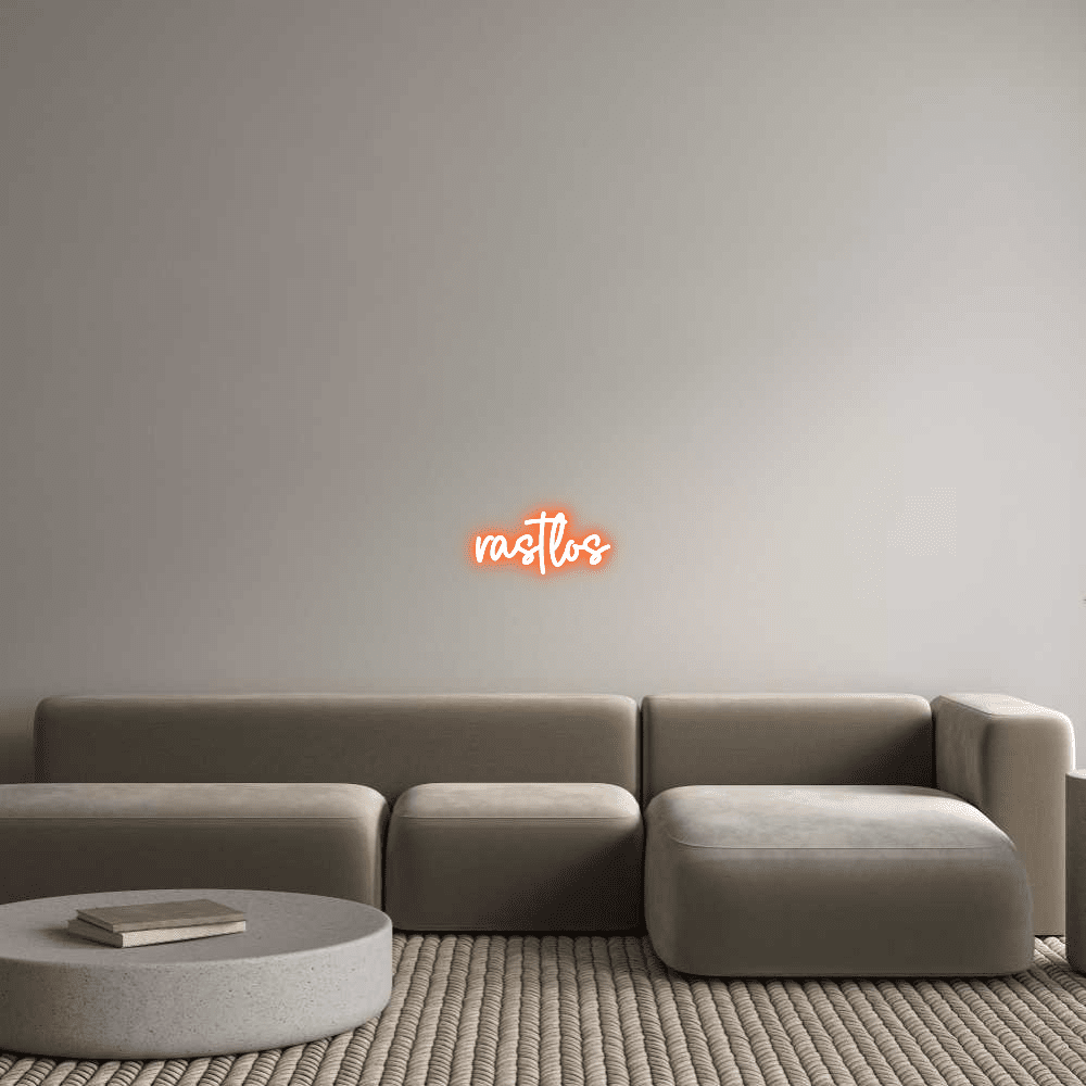 Editor on-line de letreiro de néon personalizado rastlos - Planet Neon