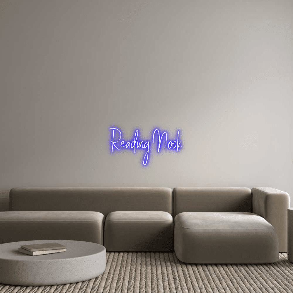 Anpassad Neonskylt Online Editor Reading Nook - Planet Neon