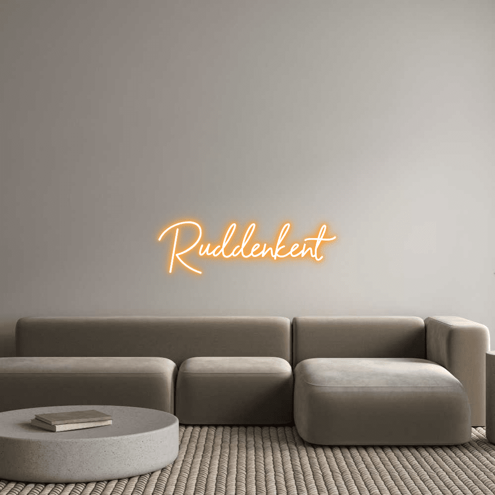 Editor online de letreiro de néon personalizado Ruddenkent - Planet Neon