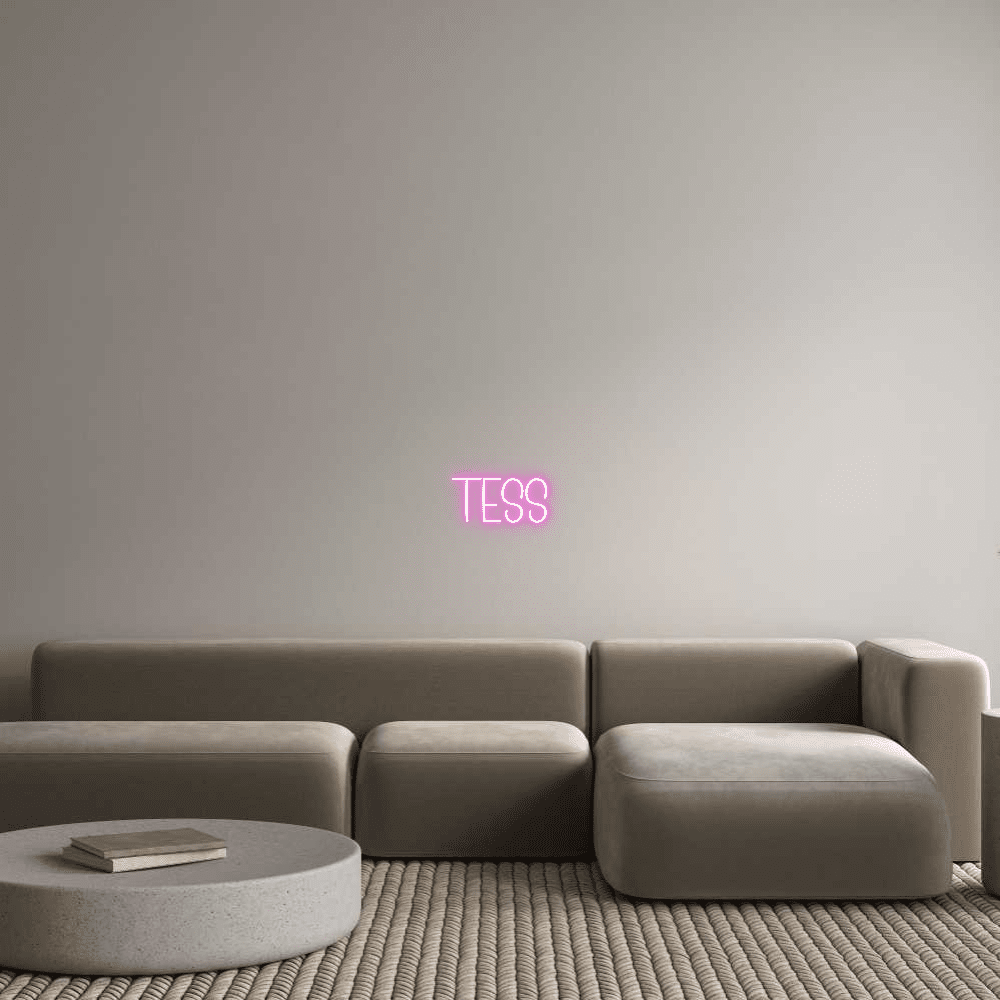 Editor online de letreiro de néon personalizado Tess - Planet Neon