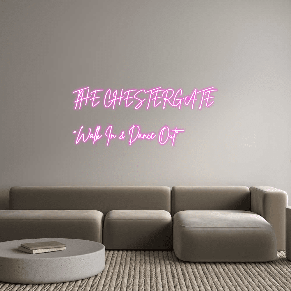 Editor on-line de letreiro de néon personalizado THE CHESTERGATE... - Planet Neon