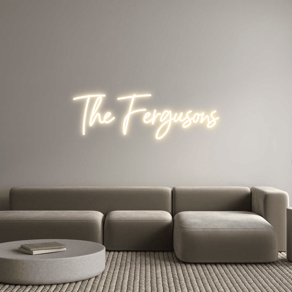 Editor online di insegne al neon personalizzate The Fergusons - Planet Neon