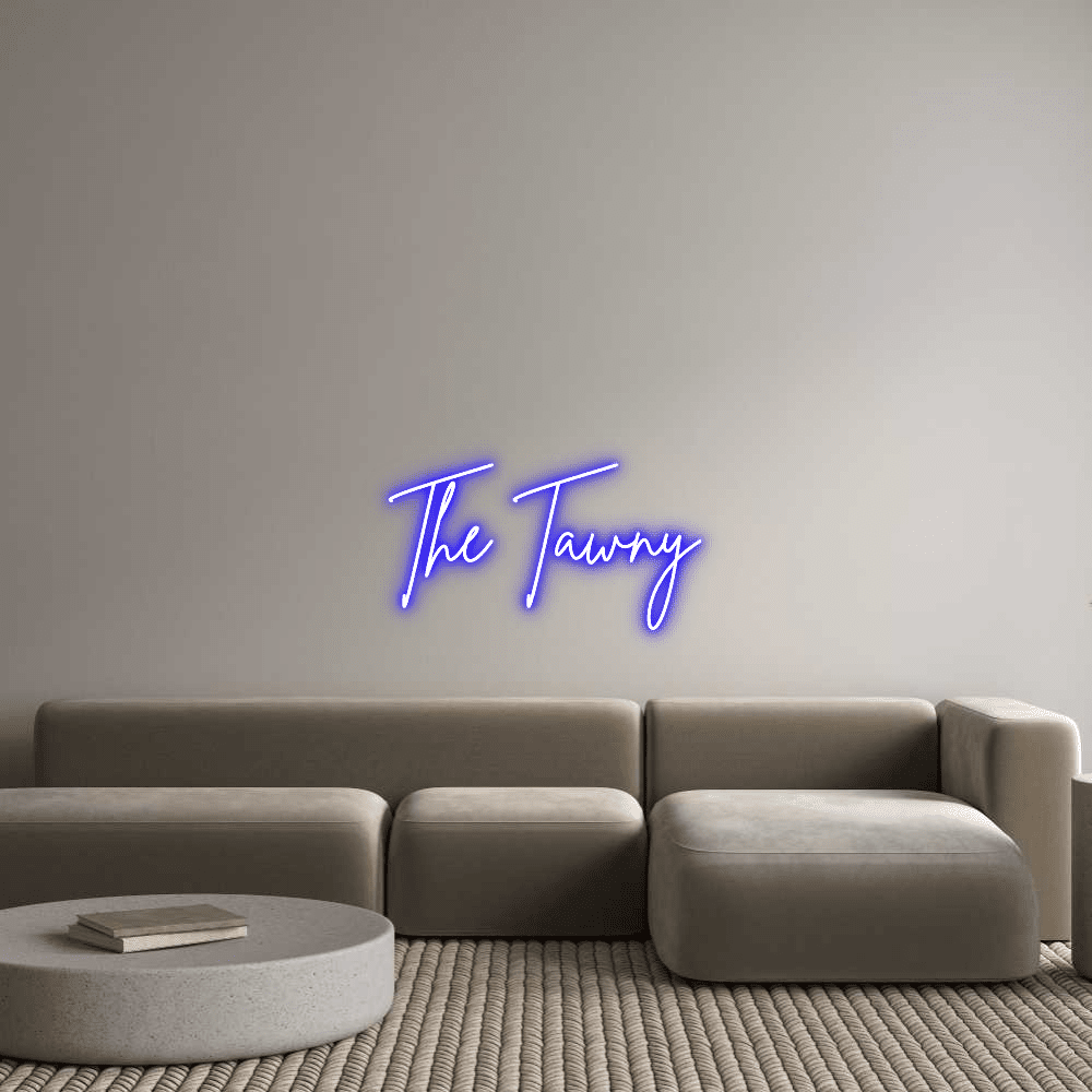 Editor online de letreiro de néon personalizado The Tawny - Planet Neon