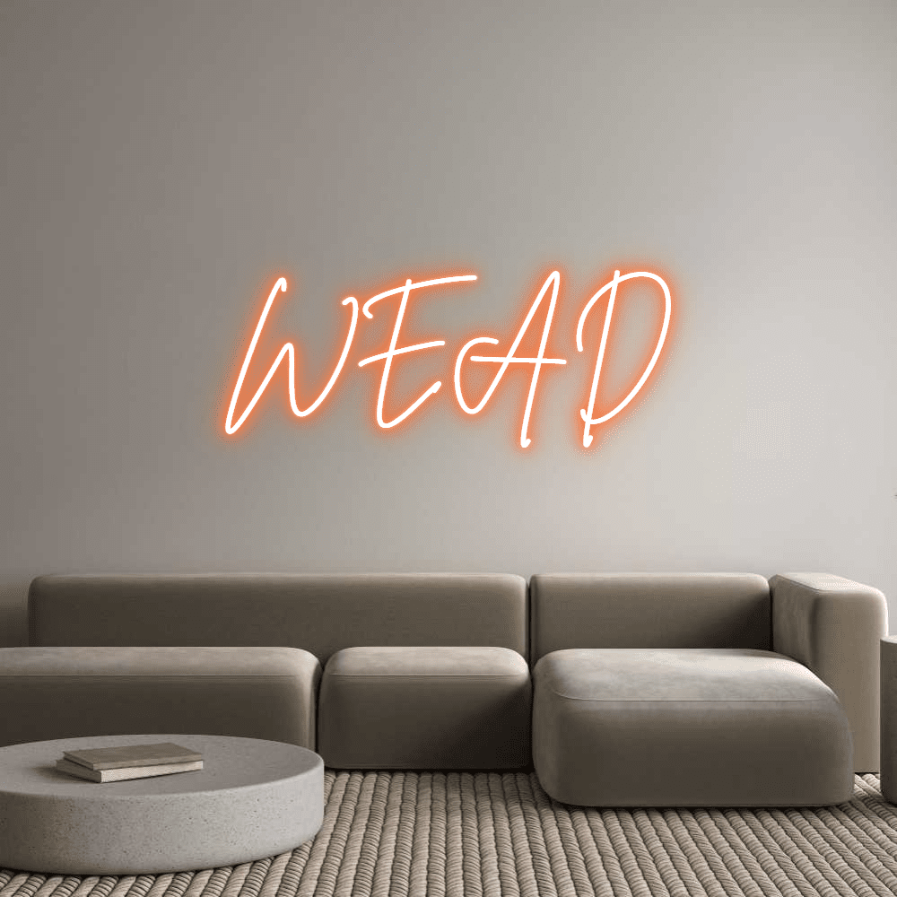 Editor online de letreiro de néon personalizado WEAD - Planet Neon