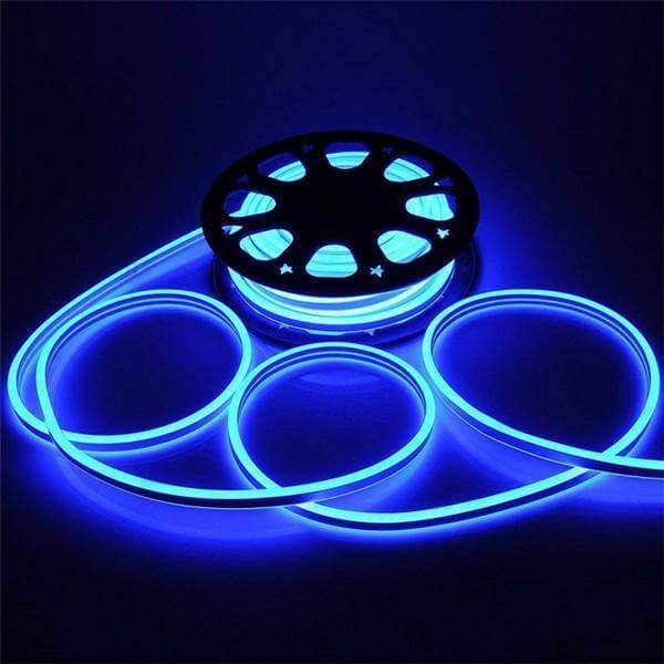 I LumoS 8x16mm BLAU Flexibles IP65 Dimmbares doppelseitiges LED-Neonlichtband 12V DC 9W/m - Planet Neon